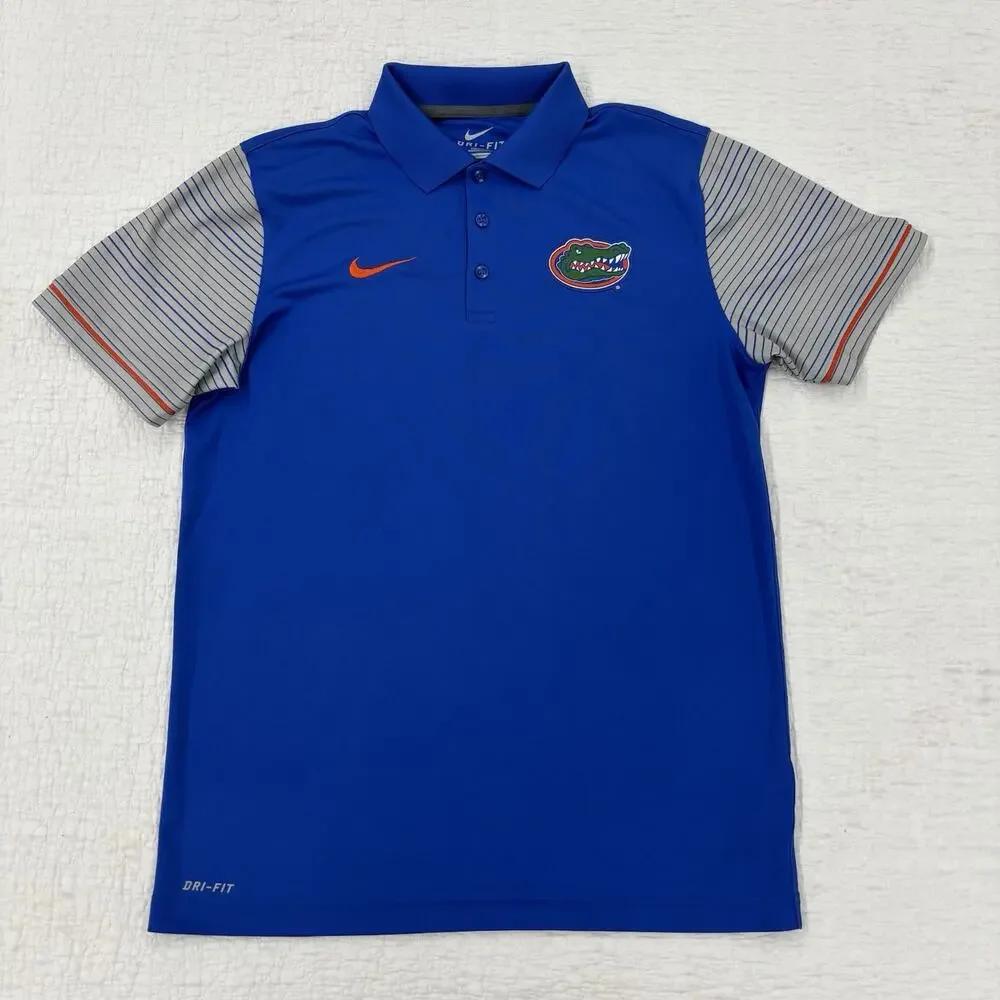 Nike Dri-FIT Florida Gators Polo Shirt Mens Medium Short Sleeve Performance